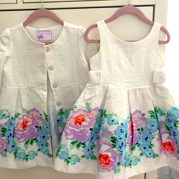 Janie and jack beautiful dress set floral